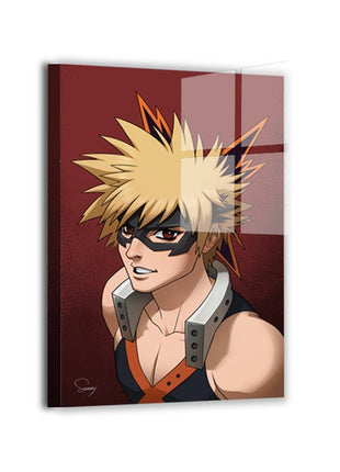 Bakugo Wall Art | My Hero Academia Acrylic, Metal & Canvas - Snapping Turtle Gallery