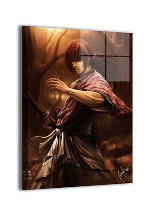 Kenshin Himura Art | Acrylic, Metal & Canvas - Snapping Turtle Gallery