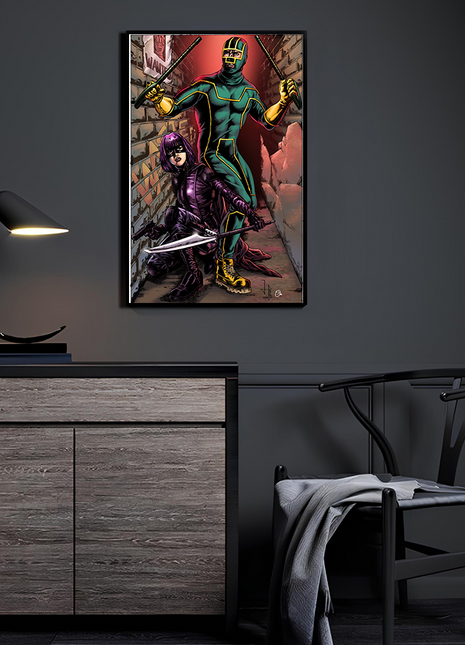 Kick-Ass Art | Acrylic, Metal & Canvas - Snapping Turtle Gallery