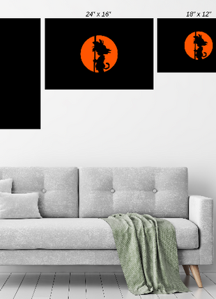 Kid Goku Art | Acrylic, Metal & Canvas - Snapping Turtle Gallery