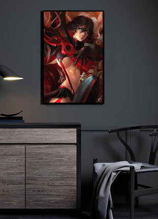 Ryuko Matoi Wall Art | Kill la Kill HD Acrylic, Metal & Canvas Print - Snapping Turtle Gallery