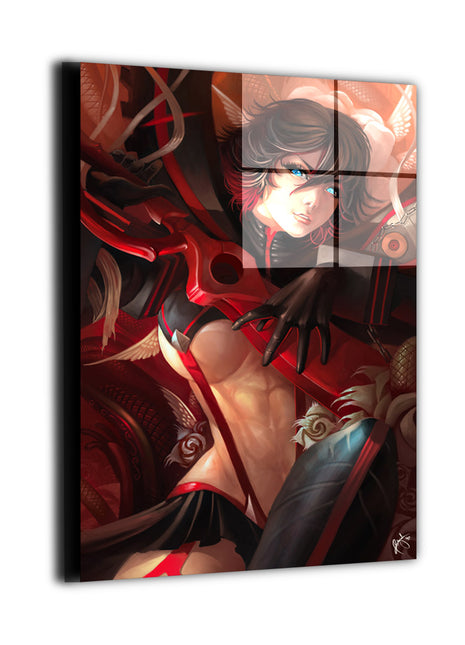 Ryuko Matoi Wall Art | Kill la Kill HD Acrylic, Metal & Canvas Print - Snapping Turtle Gallery