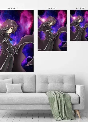 Kirito Wall Art | Sword Art Online HD Acrylic, Metal & Canvas Print - Snapping Turtle Gallery