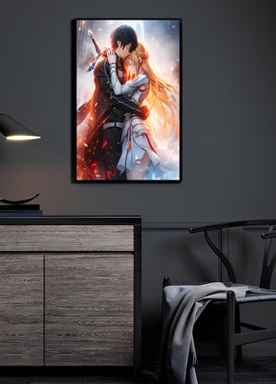 Kirito & Asuna Wall Art | HD Acrylic, Canvas, Metal Prints, Shop Kirito & Asuna Sword Art Online anime wall art. Premium HD Acrylic, Metal & Canvas prints. Fast shipping. Buy 3 Get 1 FREE! Ready to hang., [-Snapping Turtle Gallery