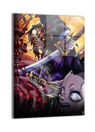 Kokushibo Wall Art | Demon Slayer Fan Art | Snapping Turtle Gallery - Snapping Turtle Gallery