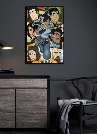 Korra and gang Wall Art | STGCollection [variant_option1] Print, Premium Wall Art by Snapping Turtle Gallery