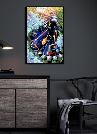 Kyogre Wall Art | Pokémon Fan Art | Snapping Turtle Gallery [variant_option1] Print, Premium Wall Art by Snapping Turtle Gallery
