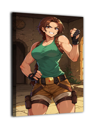 Lara Croft Wall Art | Tomb Raider Fan Art | Snapping Turtle Gallery - Snapping Turtle Gallery