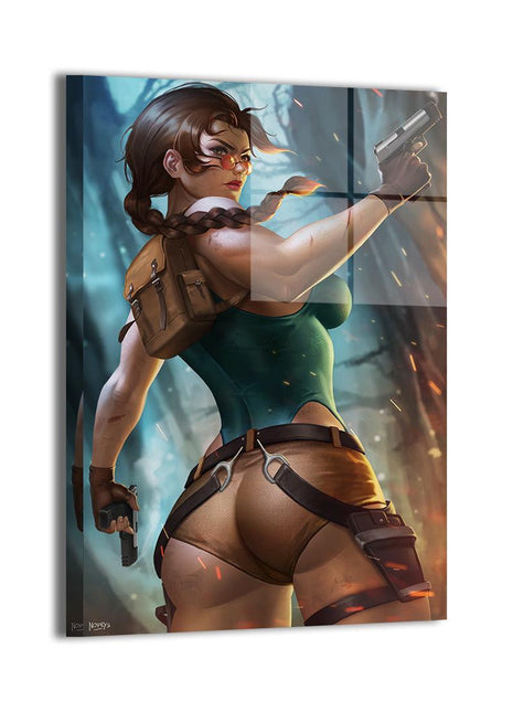 Lara Croft Wall Art | Tomb Raider Acrylic, Metal & Canvas - Snapping Turtle Gallery