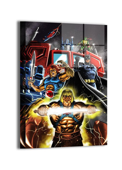 Legends United Wall Art | 80s Heroes Fan Art | Snapping Turtle Gallery [variant_option1] Print, Premium Wall Art by Snapping Turtle Gallery