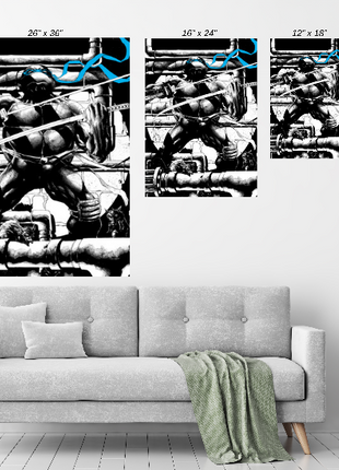 Leonardo Wall Art | TMNT Ultra-HD Acrylic, Metal & Canvas Print - Snapping Turtle Gallery