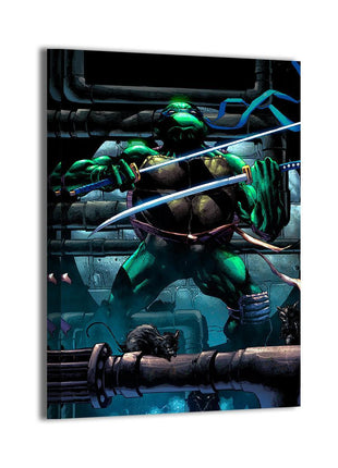Leonardo Wall Art | TMNT Ultra-HD Acrylic, Metal & Canvas Print - Snapping Turtle Gallery