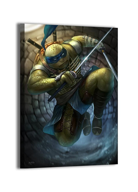 Leonardo Wall Art | TMNT Fan Art | Snapping Turtle Gallery [variant_option1] Print, Premium Wall Art by Snapping Turtle Gallery