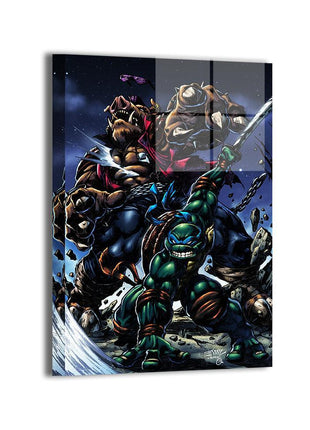 Leonardo vs Bebop Wall Art | TMNT Fan Art | Snapping Turtle Gallery - Snapping Turtle Gallery