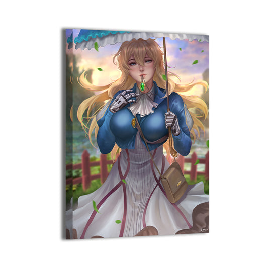 Letters in the Breeze Wall Art Canvas Print – Violet Evergarden by Nopeys