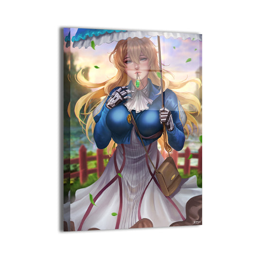 Letters in the Breeze Wall Art Metal Print – Violet Evergarden by Nopeys