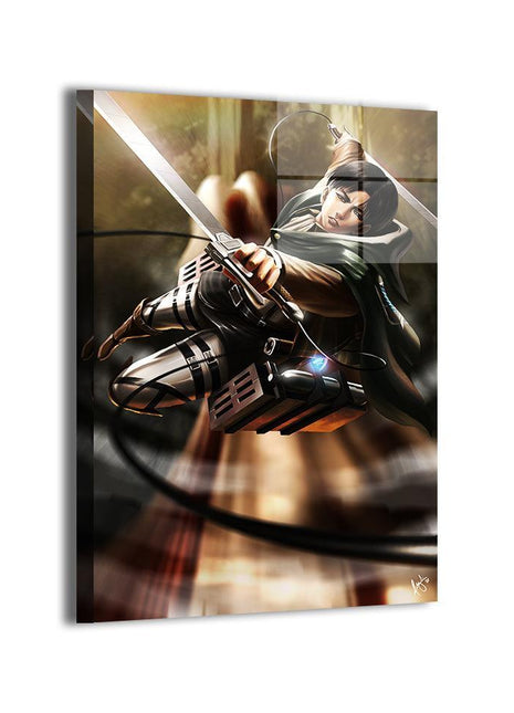 Levi Ackerman Attack on Titan Wall Art | Acrylic, Metal & Canvas - Snapping Turtle Gallery