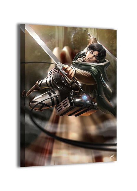 Levi Ackerman Attack on Titan Wall Art | Acrylic, Metal & Canvas - Snapping Turtle Gallery