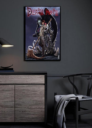 Light Yagami Wall Art | Death Note Fan Art | Snapping Turtle Gallery - Snapping Turtle Gallery