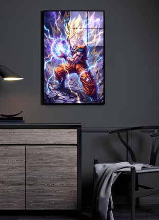 Lightning Ascension Goku Dragon Ball Z Wall Art