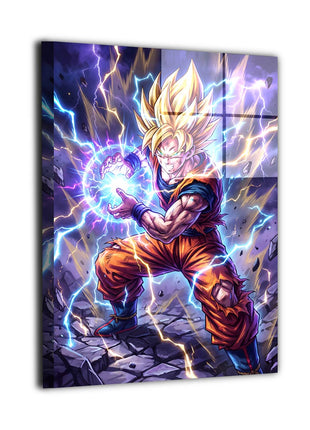 Lightning Ascension Goku Dragon Ball Z Wall Art