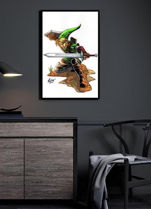 Link Wall Art | Legend of Zelda Fan Art | Snapping Turtle Gallery - Snapping Turtle Gallery