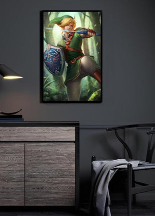 Link Wall Art | Legend of Zelda Acrylic, Metal & Canvas Print - Snapping Turtle Gallery