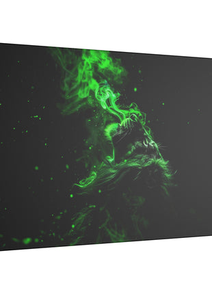 Lion Smoke Art | Acrylic, Metal & Canvas - Snapping Turtle Gallery