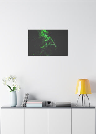 Lion Smoke Art | Acrylic, Metal & Canvas - Snapping Turtle Gallery