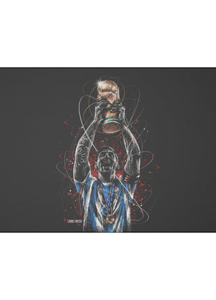 Lionel Messi Art | Acrylic, Metal & Canvas - Snapping Turtle Gallery