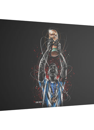 Lionel Messi Art | Acrylic, Metal & Canvas - Snapping Turtle Gallery
