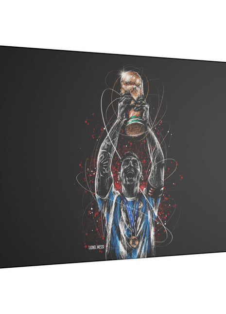 Lionel Messi Art | Acrylic, Metal & Canvas - Snapping Turtle Gallery