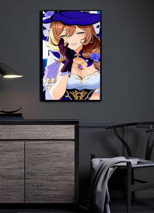 Lisa & Ganyu Wall Art | Genshin Impact Acrylic, Metal & Canvas Print - Snapping Turtle Gallery
