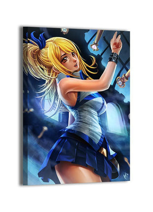 Lucy Heartfilia Wall Art | Fairy Tail Anime Acrylic, Metal & Canvas - Snapping Turtle Gallery