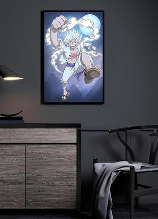 Luffy Gear 5 Wall Art | One Piece HD Acrylic, Metal & Canvas Print - Snapping Turtle Gallery