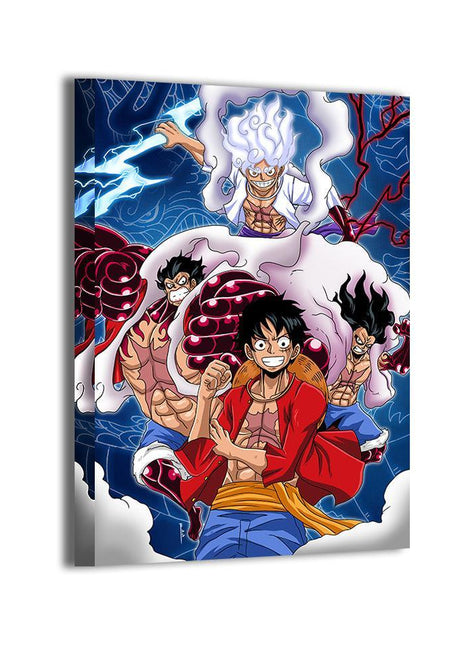 Luffy All Gears One Piece Art | Acrylic, Metal & Canvas - Snapping Turtle Gallery
