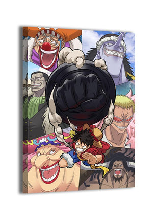 Luffy Wall Art | One Piece Emperors Acrylic, Metal & Canvas Print - Snapping Turtle Gallery