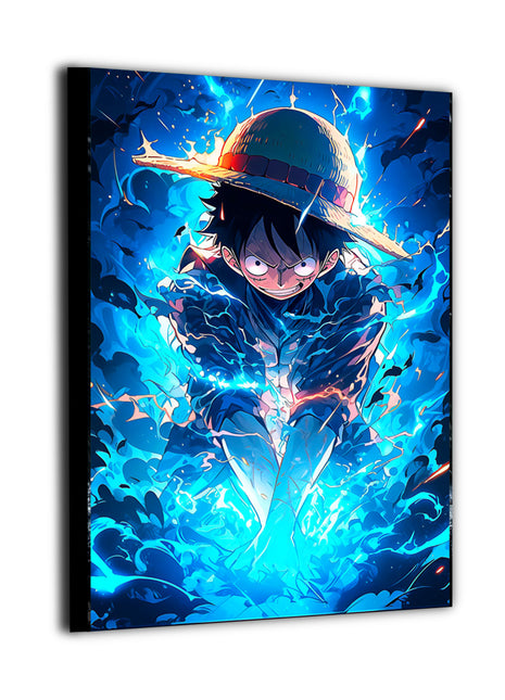 Luffy One Piece Art | Acrylic, Metal & Canvas - Snapping Turtle Gallery