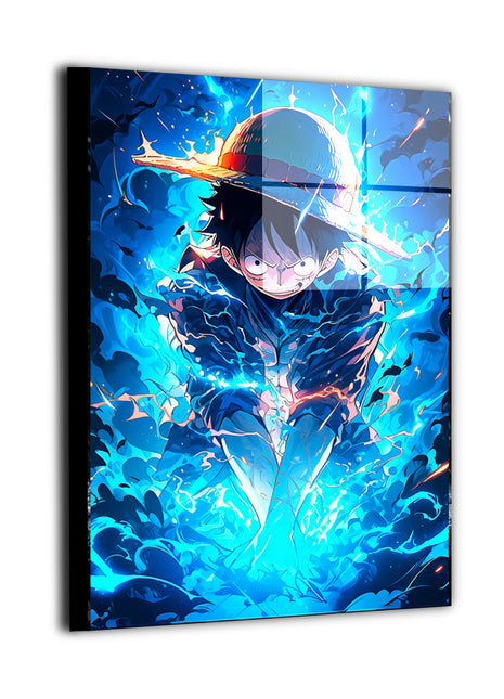 Luffy One Piece Art | Acrylic, Metal & Canvas - Snapping Turtle Gallery