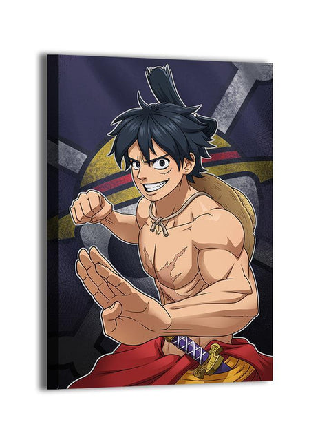 Luffy Wall Art | One Piece Acrylic, Metal & Canvas - Snapping Turtle Gallery