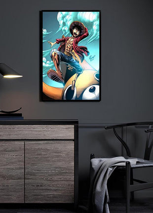 Luffy Wall Art | One Piece Fan Art | Snapping Turtle Gallery - Snapping Turtle Gallery