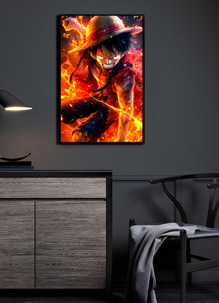 Luffy Wall Art | One Piece Ultra-HD Acrylic, Metal & Canvas Print - Snapping Turtle Gallery