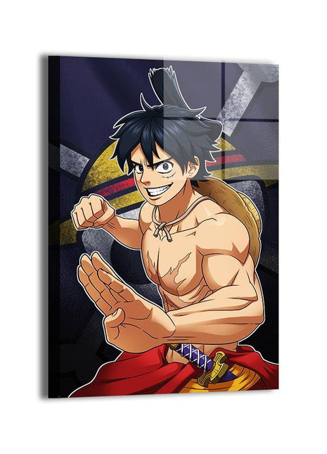 Luffy Wall Art | One Piece Acrylic, Metal & Canvas - Snapping Turtle Gallery