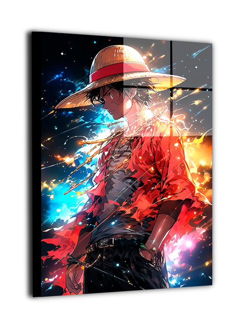 Luffy One Piece Art | Acrylic, Metal & Canvas - Snapping Turtle Gallery