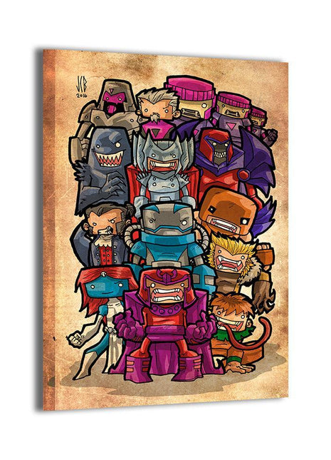 Brotherhood of Evil Mutants Wall Art | Marvel Ultra-HD Acrylic & Metal - Snapping Turtle Gallery
