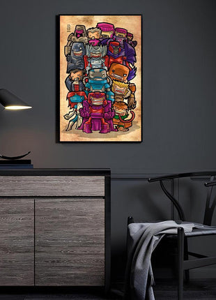 Brotherhood of Evil Mutants Wall Art | Marvel Ultra-HD Acrylic & Metal - Snapping Turtle Gallery