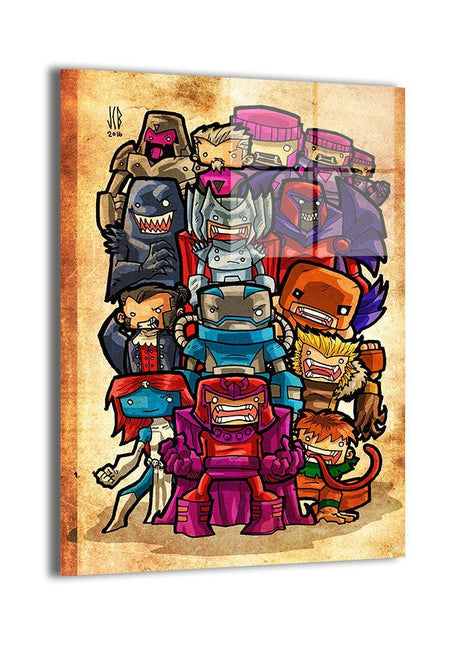 Brotherhood of Evil Mutants Wall Art | Marvel Ultra-HD Acrylic & Metal - Snapping Turtle Gallery