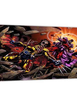 Magneto Wolverine Art | Acrylic, Metal & Canvas - Snapping Turtle Gallery
