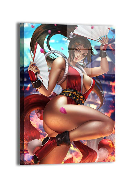 Mai Shiranui Wall Art | Fatal Fury HD Acrylic, Metal & Canvas Print - Snapping Turtle Gallery
