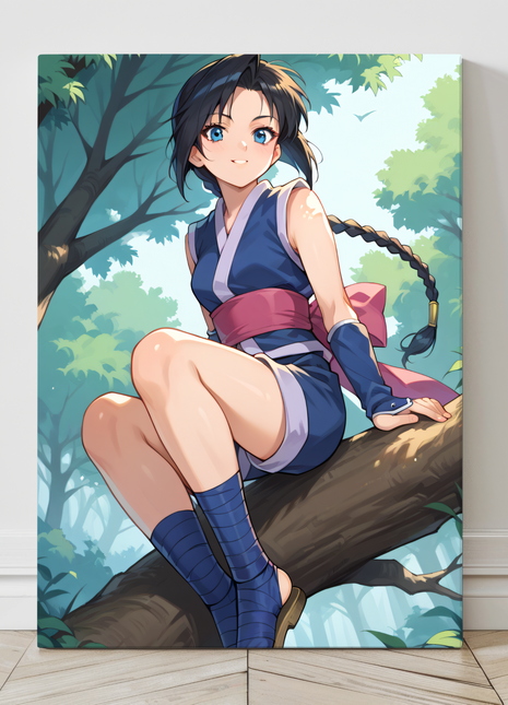 Makimachi Misao Wall Art | Rurouni Kenshin Fan Art | Snapping Turtle Gallery - Snapping Turtle Gallery